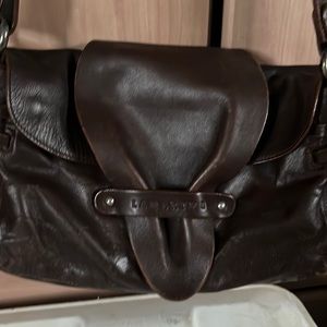 Cow hide leather purse